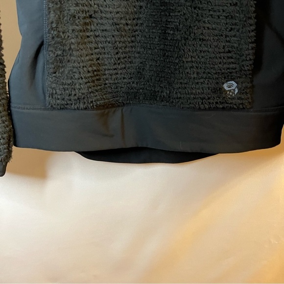 Mountain Hardwear Womens Black Pullover Polartec Fleece Jacket sizeM button snap - Picture 4 of 14